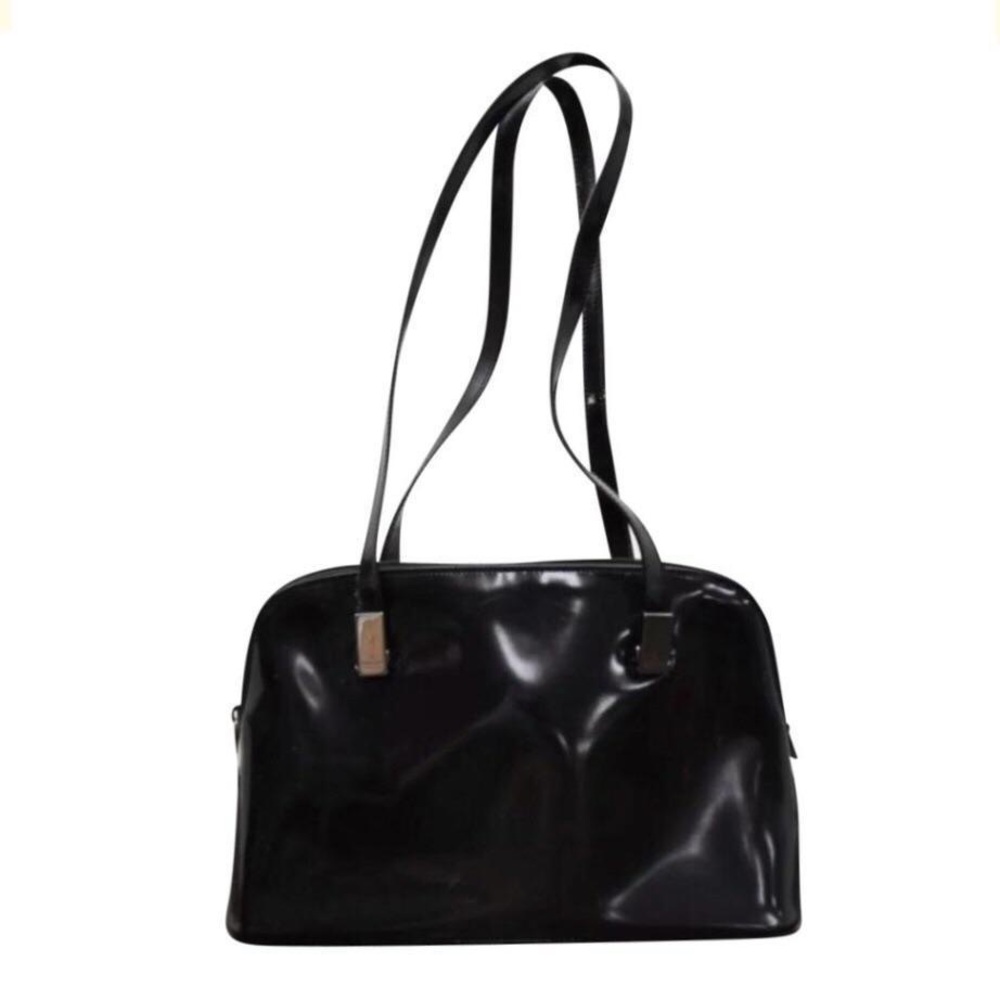 Gucci Shine Enamel Shoulder Tote Bag